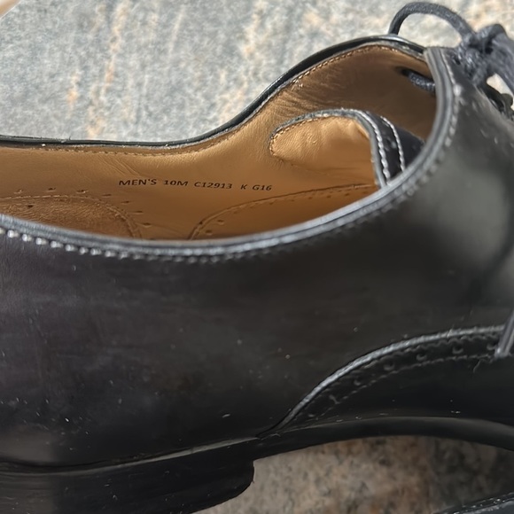 Cole Haan Cambridge Cap Toe Oxfords black leather Mens Brogue size 10 - Picture 8 of 10